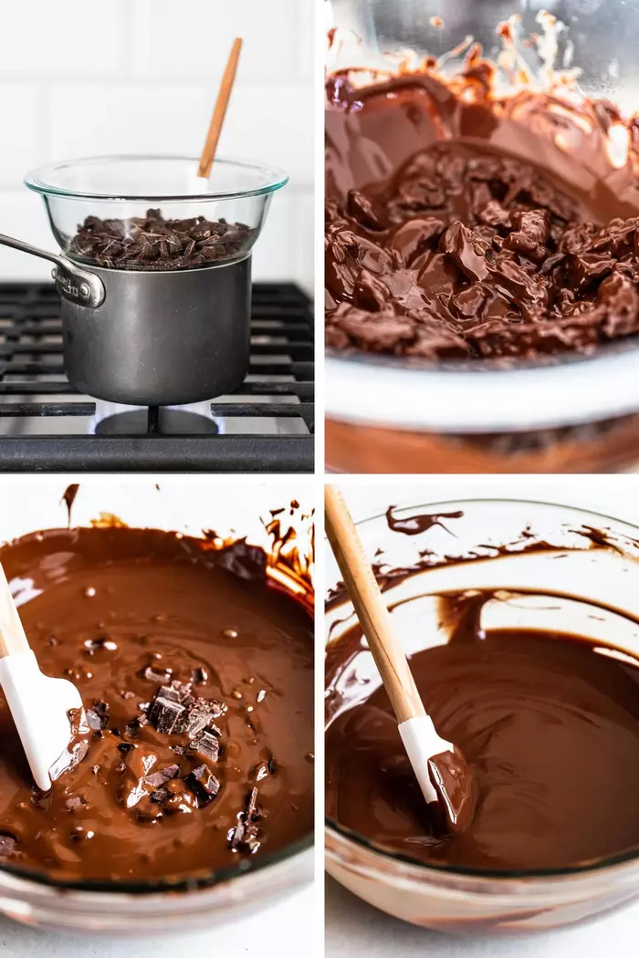 مراحل تمپر کردن شکلات به روش بن ماری
