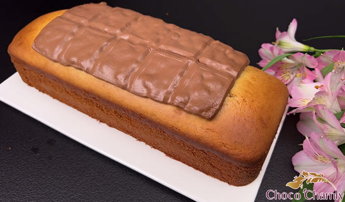 کیک با شکلات تخته ای