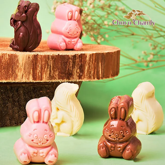 شکلات بن بن دست ساز طرح خرگوش چوکوچاملی